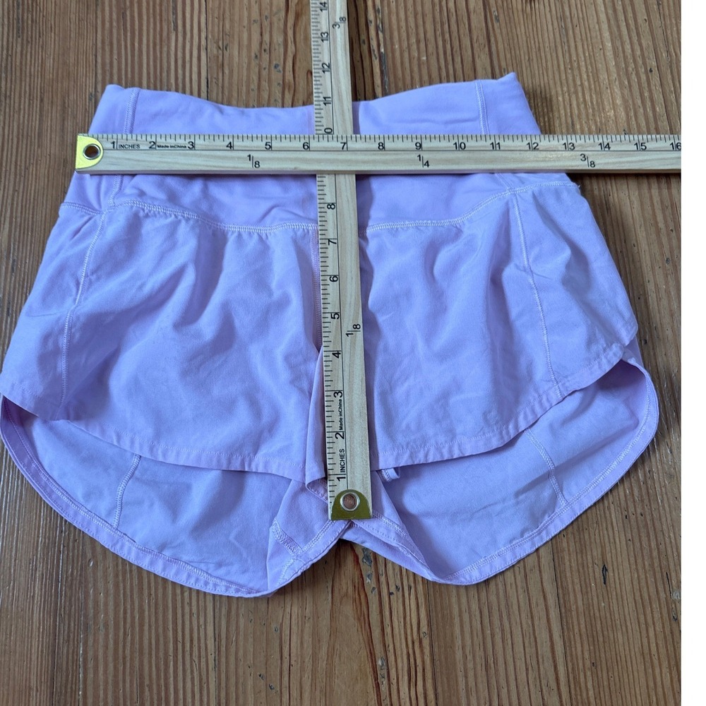Lululemon Speed Up High Rise Shorts Women Purple Athletic Running SIZE 2 - Picture 3 of 6